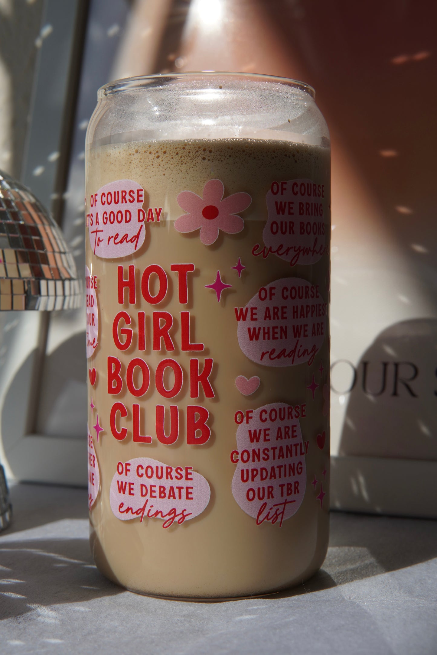 Trinkglas Hot Girl Book Club