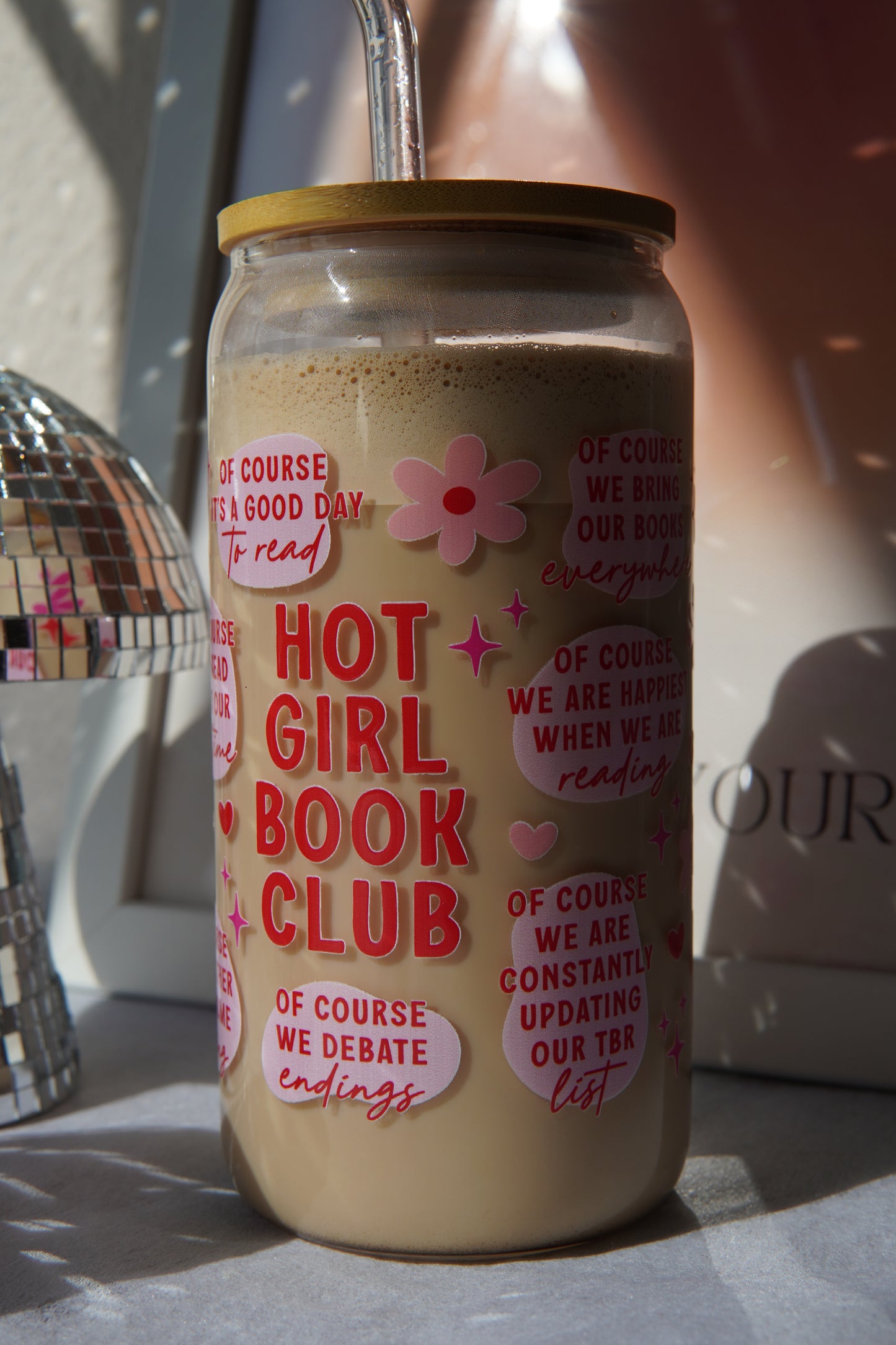 Trinkglas Hot Girl Book Club
